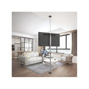 Link LKBR61 Asta Supporto TV Pavimento Soffitto 37'' 70'' Regolabile 870-1625 mm 360° con Ripiano 35 Kg VESA 600x400