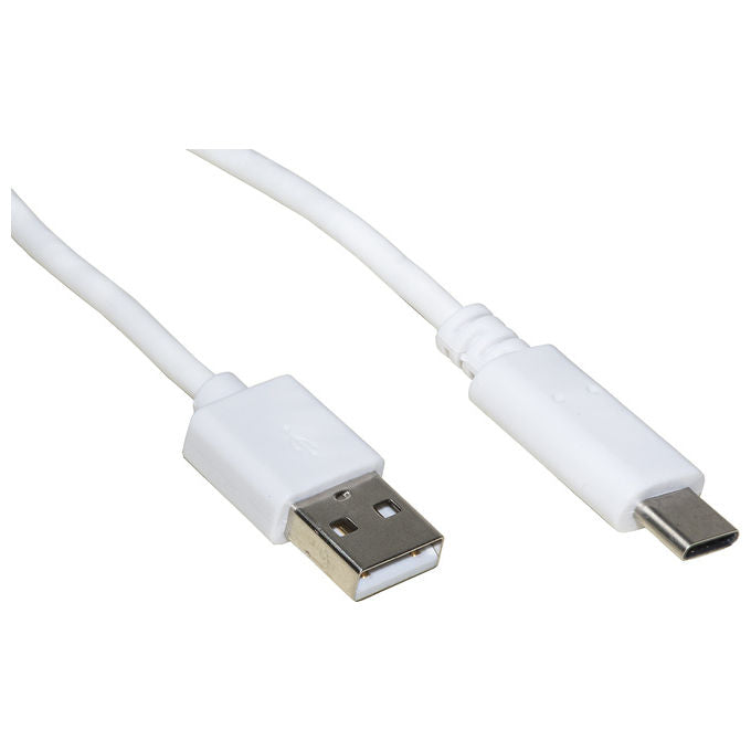 Link LKC2003 Cavo USB 2.0 Tipo A Maschio USB-C Maschio 0,3 m Rame AWG 24-28 colore Bianco