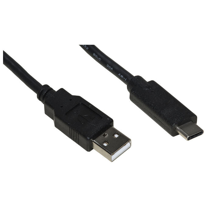 Link LKC2003H Cavo USB 2.0 USB-A Maschio USB-C Maschio 0.3 m Rame AWG 24-28 Schermato colore Nero