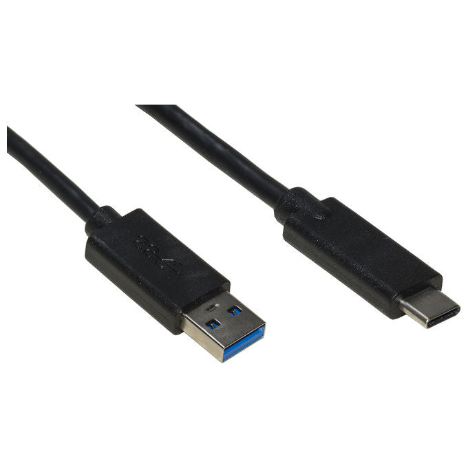 Link LKC3018LS Cavo USB 3.0 Tipo A Maschio USB-C Ricarica e Trasferimento Dati 5 Gbps Guaina TPE LSZH Halogenfree 1.8 m colore Nero