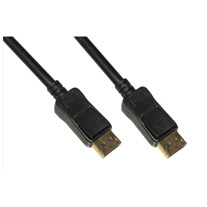 Link LKCDP1430LS Cavo DisplayPort 1.4 Maschio Maschio 8Kx4K 60Hz 32.4 Gbps 3 m Schermato TPE LSZH Contatti Dorati colore Nero