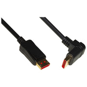 Link LKCDP1890 Cavo DisplayPort 1.4 8K 7680x4320 32.4 Gbps 1.8m Connettore Angolato 90° Contatti Dorati colore Nero