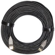 Link Cavo Aoc Fibra Ottica Ibrido Displayport 1.2 Contatti Dorati 50mt
