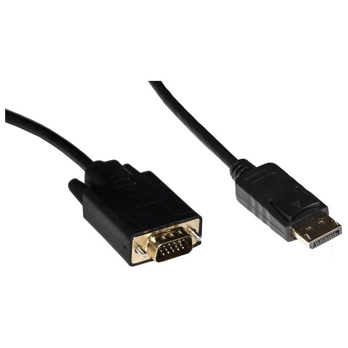 Link cavo displayport dp maschio - vga 15 poli maschio mt 1,80