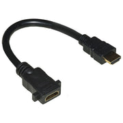 Link cavo hdmi maschio-femmina da pannello cm 15