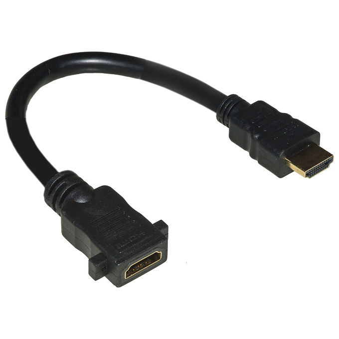 Link cavo hdmi maschio-femmina da pannello cm 15