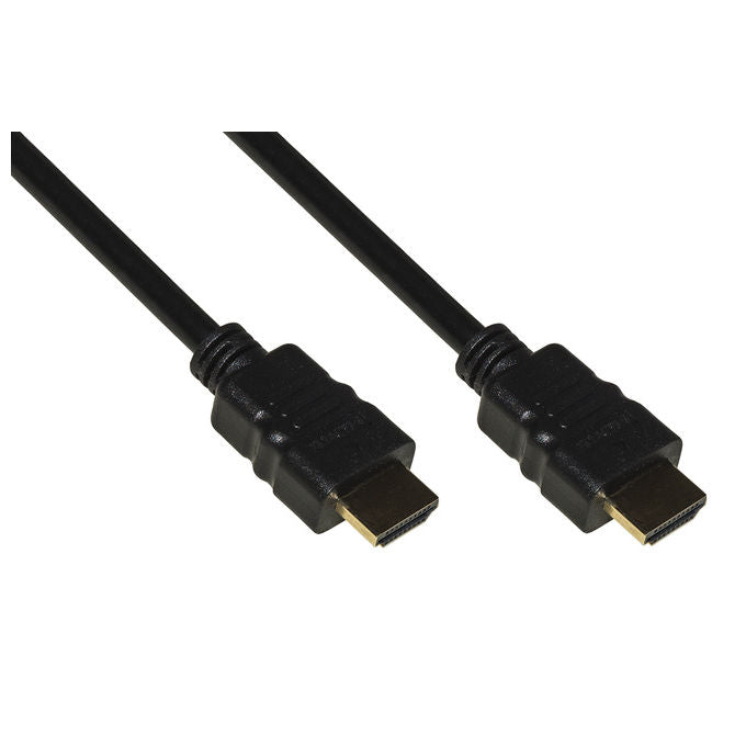 Link LKCHD2005E Cavo HDMI 2.0 4K 60Hz 18Gbps Contatti Dorati Doppia Schermatura 0.5m colore Nero