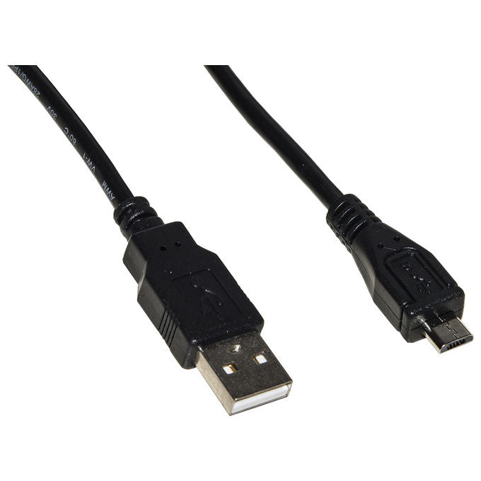 Link LKCM05 Cavo USB 2.0 Micro USB B Maschio in Rame 480 Mbps 0.5 m colore Nero