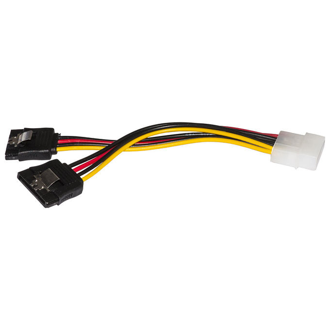 Link Cavo Splitter 1 x Molex Maschio - 2 x Sata Femmina 15cm