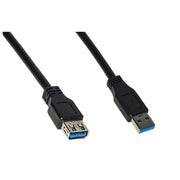 Link LKCU3005 Cavo Prolunga USB 3.0 Type A Maschio Femmina Rame 0.5m 5 Gbps Superspeed colore Nero
