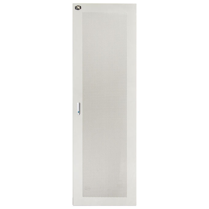 LINK LKDOOR48 Porta Perforata per Armadio Rack 800x800 mm con Serratura colore Grigio