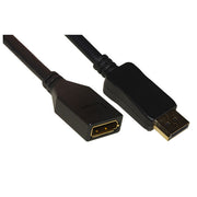 Link LKDP10MF Cavo Prolunga DisplayPort Maschio Femmina DP 1.2 4K 60Hz 21,6 Gbps Contatti Dorati 1m colore Nero