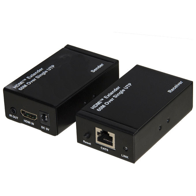 LINK LKEXT163 Estensore HDMI tramite cavo Cat5e Cat6 fino a 60 metri 4K colore Nero