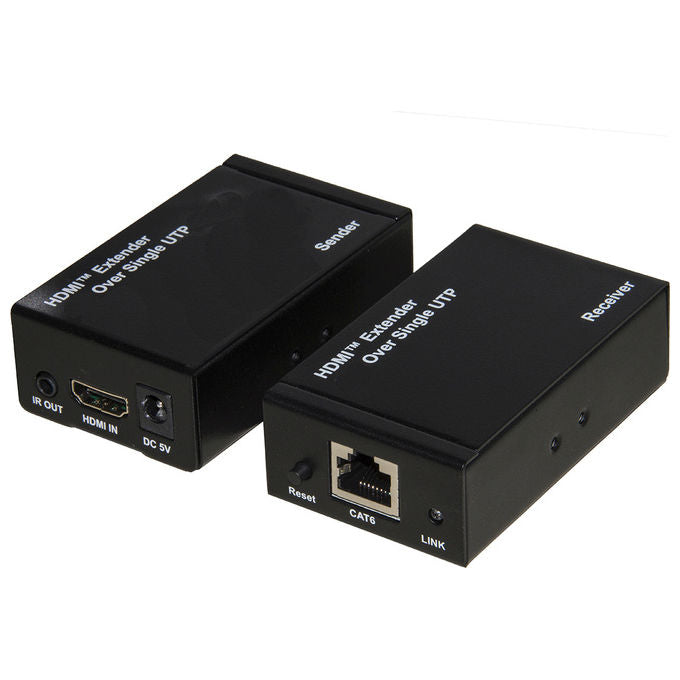 LINK LKEXT166 Estensore HDMI tramite cavo Cat5e Cat6 fino a 120 metri 4K colore Nero