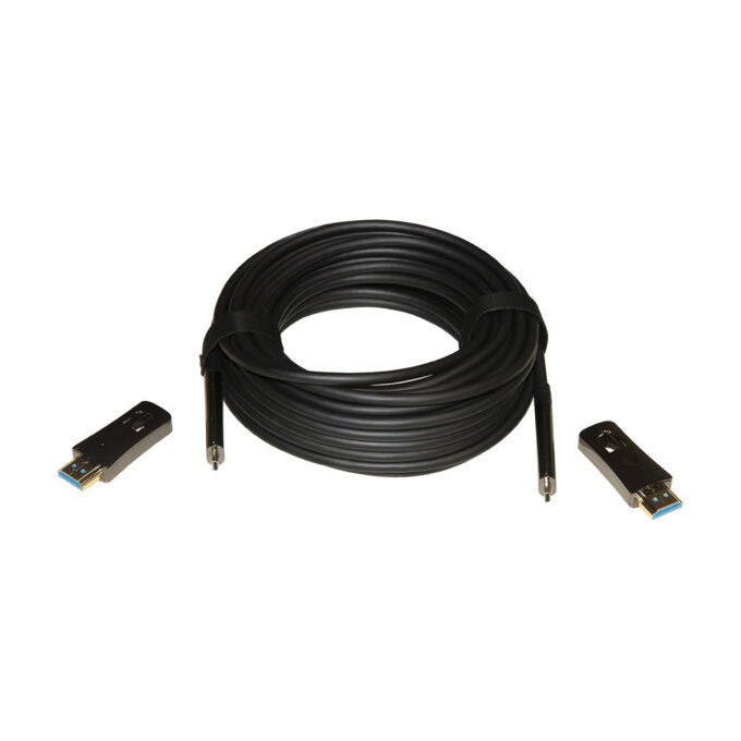 Link LKHD60FM Cavo HDMI 2.0 AOC Fibra Ottica 60 Metri con Connettori Staccabili colore Nero