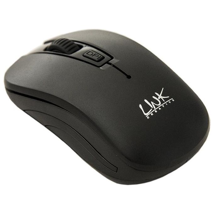 Link mouse wireless 3 tasti nero ricevitore usb 1000 dpi