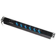 Link LKMP06W Multipresa Wireless da Rack 19'' 6 Prese Universali ITA Schuko 35° Cavo 1,8 m 3500 W App Smart Life Alexa Google colore Nero