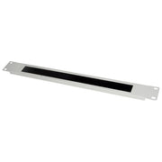 Link pannello di protezione colore grigio 1u con spazzola per armadi rack 19