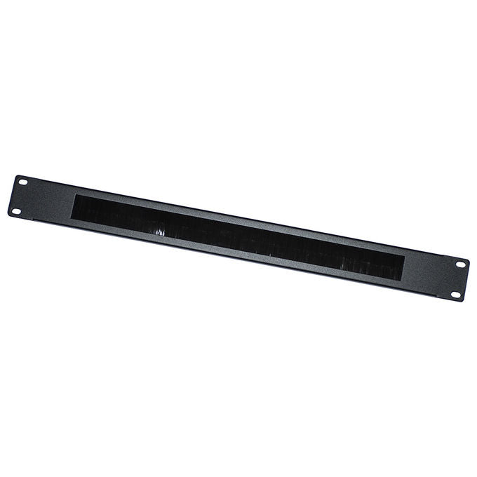 Link pannello di protezione colore nero 1u con spazzola per armadi rack 19