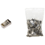 Link Confezione 100 Connettori 8 Poli Cat 6 Utp non Schermato Rj45 Contatti Dorati 50 Micron per Cavo Flessibile Dati e Poe