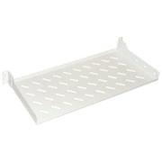 Link LKRIP200 Ripiano per Armadio Rack 19'' Profondita' 200 mm 2 Attacchi Frontali Portata 30 Kg Acciaio Traforato colore Grigio