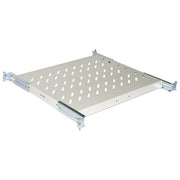 Link Ripiano Universale per Armadio Rack 19'' Allungabile 370-450mm con 4 Agganci Grigio
