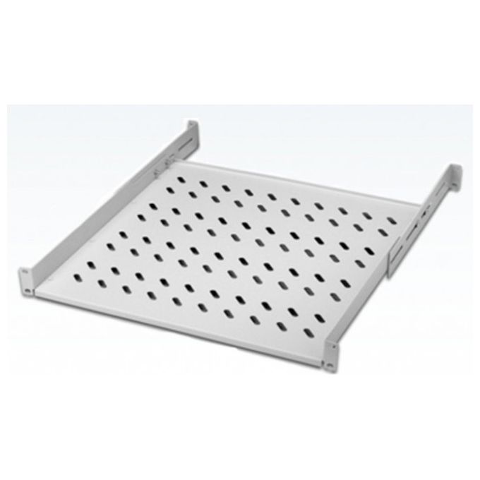 Link LKRIP450L Ripiano per Armadio Rack 19'' Universale Profondita' 45-55 cm Portata 50 Kg 4 Attacchi Superficie Traforata colore Grigio