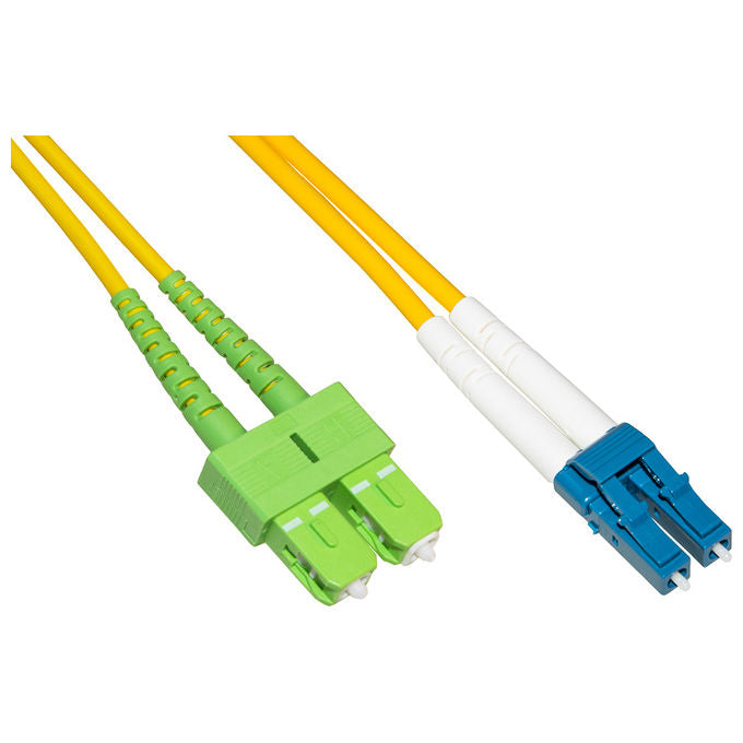 Link Cavo Fibra Ottica Sc Apc a Lc Upc Singlemode Duplex 1mt