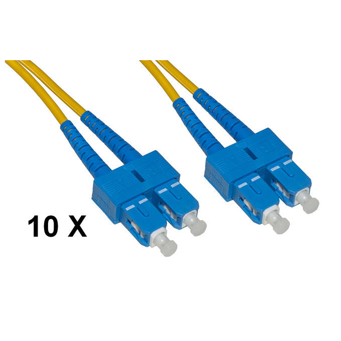 LINK 8028400098818 LKSCSC903E Cavo Fibra Ottica SC SC Singlemode Duplex OS2 9 125 micron Guaina 2 mm colore Giallo