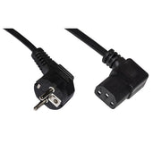 Link cavo alimentazione spina tedesca 16a 90 gradi - presa iec c13 90 gradi mt.3
