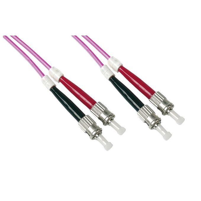 LINK LKSTST4530 Cavo Fibra Ottica Multimodale Duplex OM4 UPC 50-125 micron 30 m colore Viola