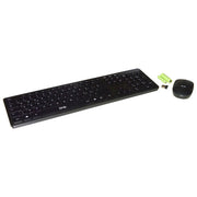 Link LKTAST13 Kit Tastiera Italiana e Mouse Wireless USB 2.4 GHz layout italiano tasti silenziosi 1000 DPI pile incluse colore Nero