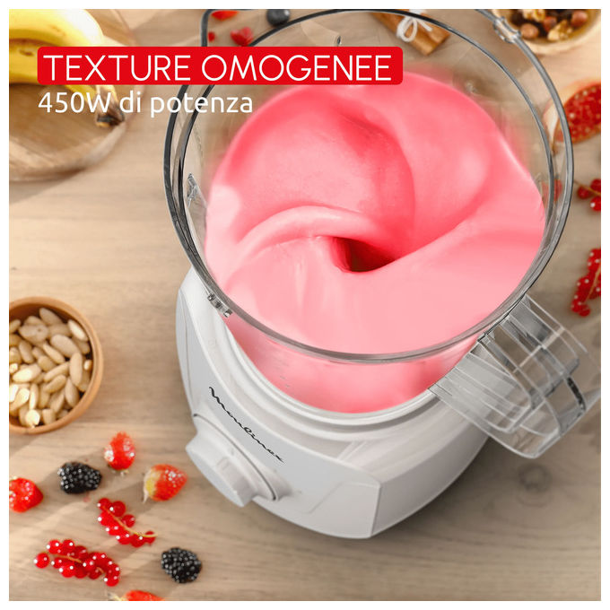 Moulinex, Frullatore Blendforce Essential, 1.85 L, 450W, Grigio