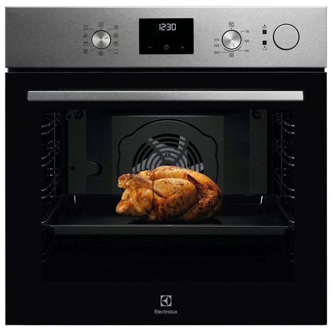 Electrolux forno da incasso SteamCrisp Serie 600, 72 litri, classe A, inox antimpronta, 60 cm, LOC3H44TX