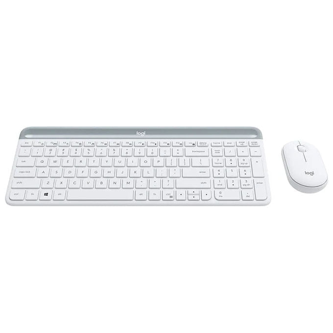 Logitech 920-009197 MK470 Kit Tastiera e Mouse Wireless Full-size Layout Italiano QWERTY Ultra Silenzioso 2.4 GHz colore Bianco