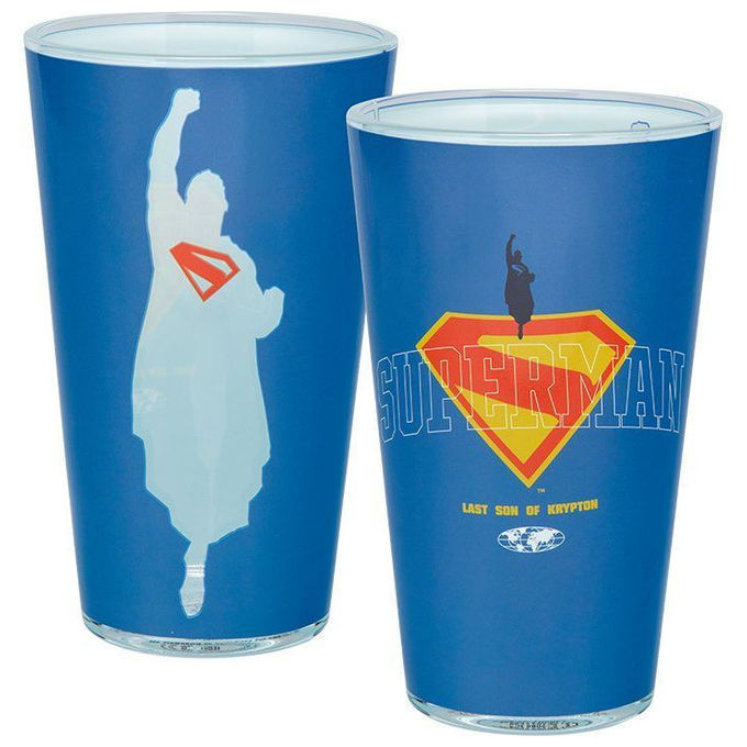 Paladone Products Bicchiere da Pinta Superman 400ml Vetro