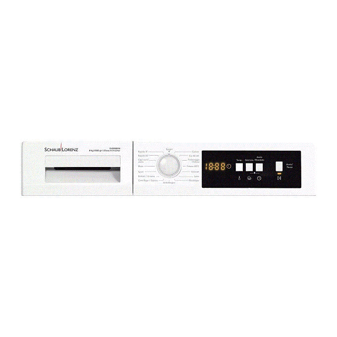 Schaub Lorenz SV1008D1IN Lavatrice Carica Frontale 8 Kg 1000 rpm Classe A Inverter Display 15 Programmi (85x60x52 cm) colore Bianco