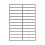 Megastar LP4MS-5224 Etichette Bianche Multiuso 52x23.5mm 48 per foglio 100 fogli 4800 etichette Laser Inkjet Fotocopiatrici colore Bianco
