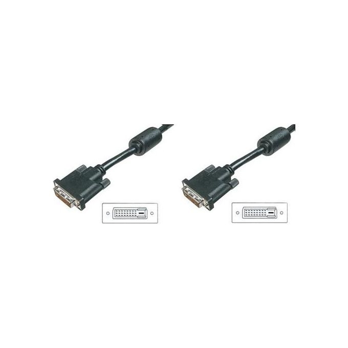 Digitus Cavo Dvi per Monitor - Dvi-D 24+1 Maschio-Maschio Dual Link Mt. 3 (Ak 621N-3)
