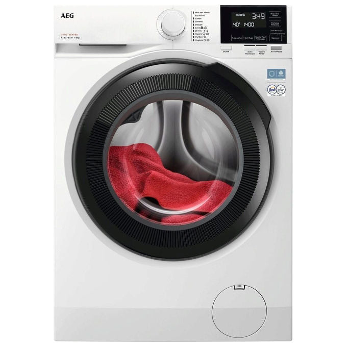 AEG LR7FG84B4 Serie 7000 ProSteam Lavatrice 8 Kg 1400 rpm Classe A Vapore (847x596x572 cm) colore Bianco