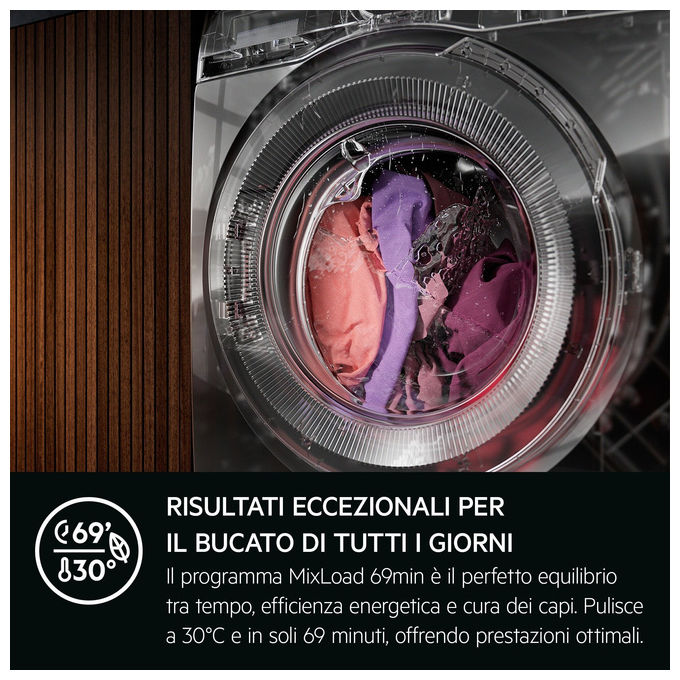 AEG LR7FG84B4 Serie 7000 ProSteam Lavatrice 8 Kg 1400 rpm Classe A Vapore (847x596x572 cm) colore Bianco
