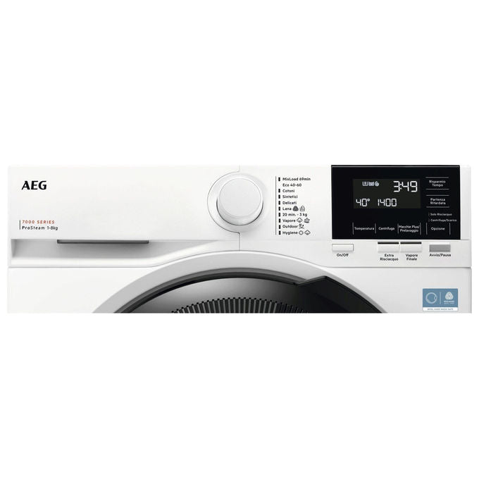 AEG LR7FG84B4 Serie 7000 ProSteam Lavatrice 8 Kg 1400 rpm Classe A Vapore (847x596x572 cm) colore Bianco