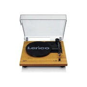Lenco LS10 Giradischi con Altoparlanti Stereo Integrati 3 Velocita' 33 45 78 rpm Coperchio Incluso colore Legno
