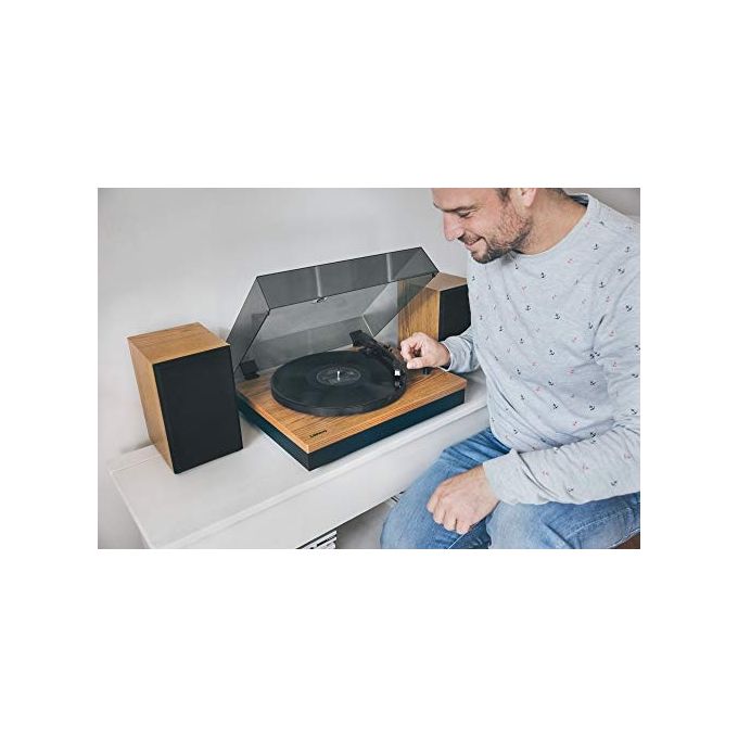Lenco Giradischi Ls-50 Bluetooth 3 Velocita' Amplificatore 2x10W Wood
