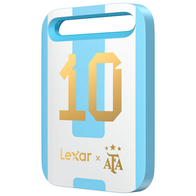 Lexar LSL260X512G-BNXNG SL260 SSD Portatile Esterno 512 GB USB-C Fino a 550 MB-s di Lettura colore Bianco e Blu
