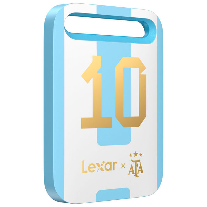Lexar LSL260X512G-BNXNG SL260 SSD Portatile Esterno 512 GB USB-C Fino a 550 MB-s di Lettura colore Bianco e Blu