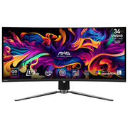 MSI MAG 341CQP QD-OLED Monitor Gaming 34'' UltraWide QHD 3440x1440 QD-OLED 175Hz 0,03ms HDR400 1800R colore Nero