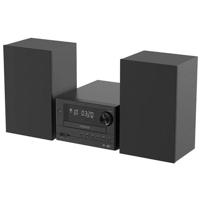 Kenwood M-450DAB Microimpianto Hi-Fi con Bluetooth 5.4 e Radio Dab+ 20 W Lettore CD USB Aux In colore Nero
