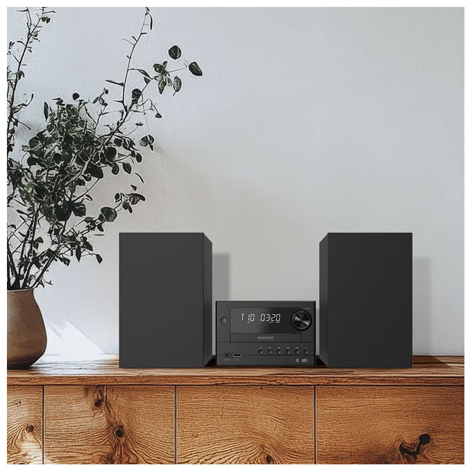 Kenwood M-450DAB Microimpianto Hi-Fi con Bluetooth 5.4 e Radio Dab+ 20 W Lettore CD USB Aux In colore Nero