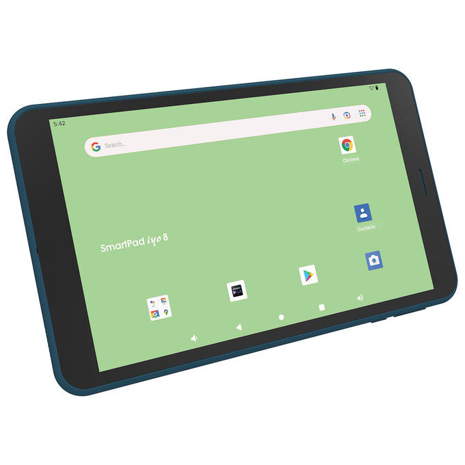 Mediacom M-SP8GY SmartPad Iyo 8 Tablet Android 14 8'' 3 GB RAM 32 GB Wi-Fi 6 Rockchip RK3562 colore Nero Blu